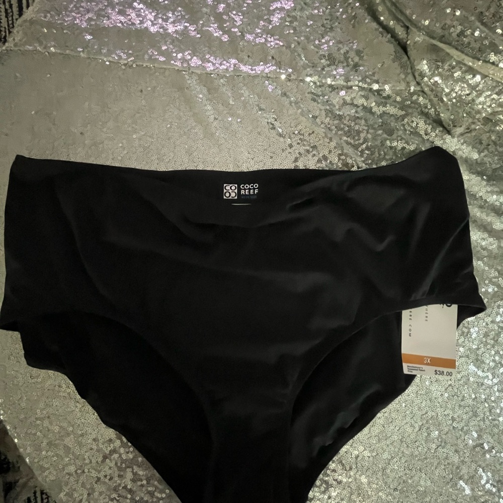 New Coco Reef Elegant Black Swimwear sz 3X